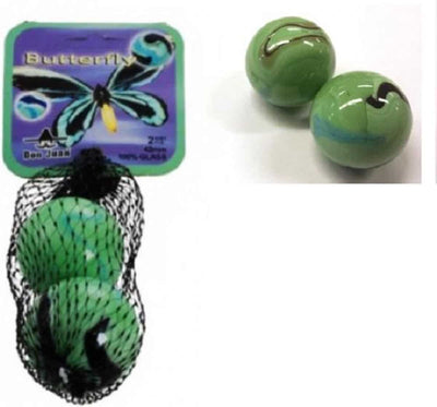 Adic don juan 2 x knikkers butterfly 42mm