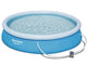 Bestway fastset zwembad 457x84cm + pomp 12 volt