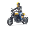 Bruder bworld scrambler ducati met speelfiguur