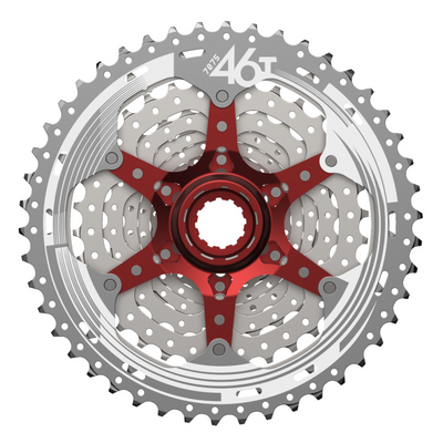 SunRace csmx3 10 speed cassette 11-42t. zilver metallic