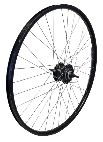 Shimano achterwiel 28 inch 622 zwart zwart rvs nexus 7 disk centerlock