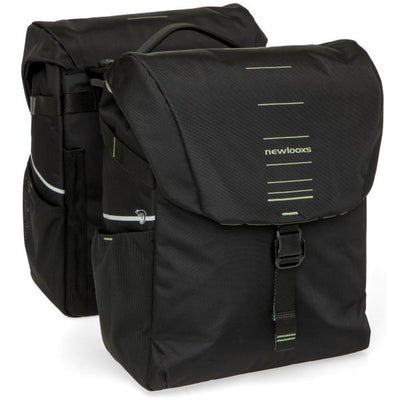 Newlooxs tas new looxs vigo dubbel | zwart groen | mik 2.0 | 40l