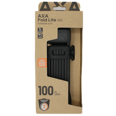 Axa vouwslot fold 100 lite - zwart