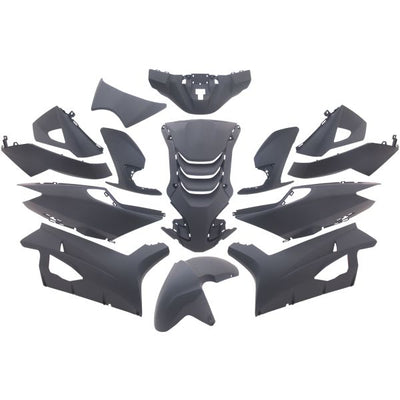 Edge plaatset 14-delig voor peugeot speedfight 4 - mat zwart