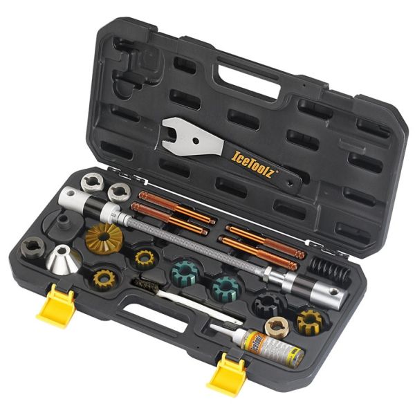 Ruimer-, draadtap- en freeskit IceToolz Xpert E185