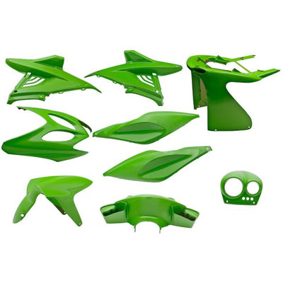 Edge plaatset 9-delig voor yamaha aerox tot bouwjaar 2014 - kawasaki groen