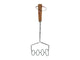 Excellent houseware aardappelstamper 34 cm hout rvs