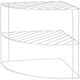 Excellent houseware keukenhoekrek metaal 23x23x21cm grijs