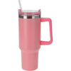Excellent houseware isoleerbeker rvs met rietje 1200ml