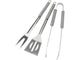 Bbq barbecue gereedschapset 3-delig rvs