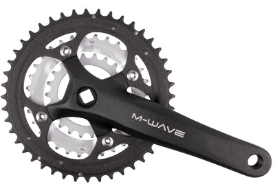 M-wave crankset 22 32 44t 170mm 8-9 speed zwart