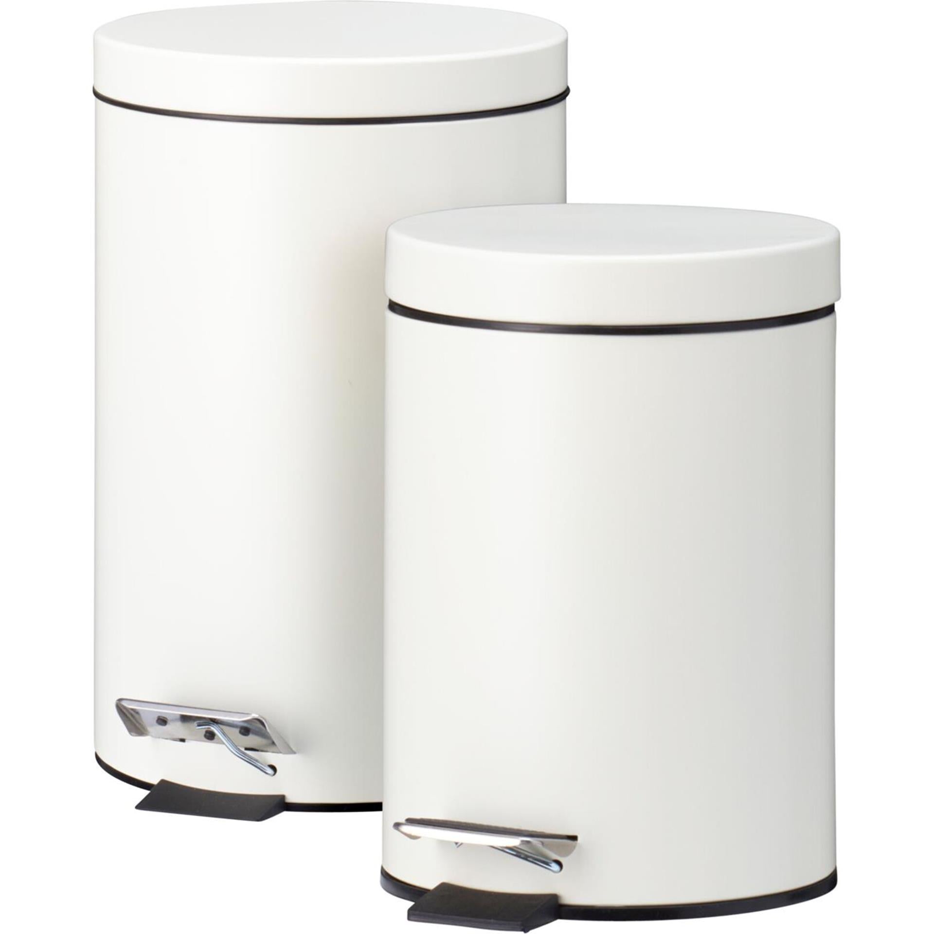 Pedaalemmer set van 2 stuks 3l-12l crã¨me
