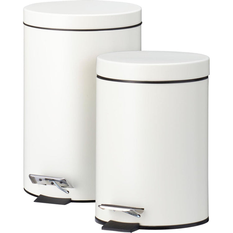 Pedaalemmer set van 2 stuks 3l-12l crã¨me