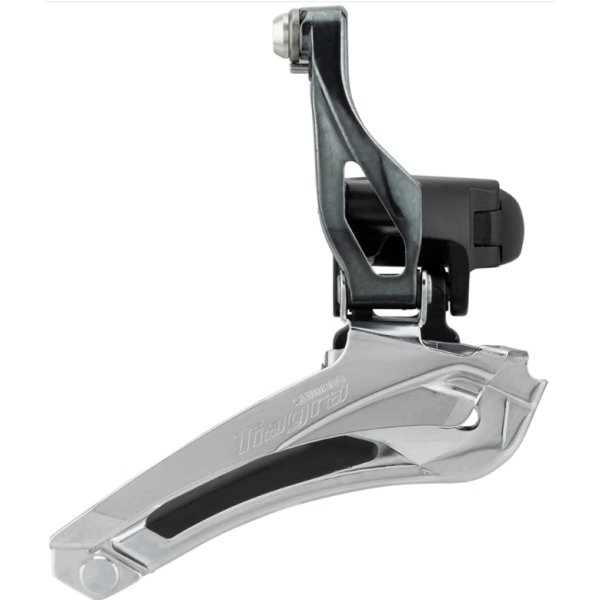 Shimano voorderailleur 2 x 10 speed tiagra fd-4700 ø28,6 - ø31,8 mm klem down-pull 61-66° - 46-53t - zwart zilver