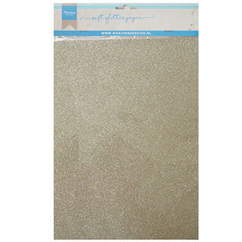 Marianne design • papier glitter a4 5pcs platinum