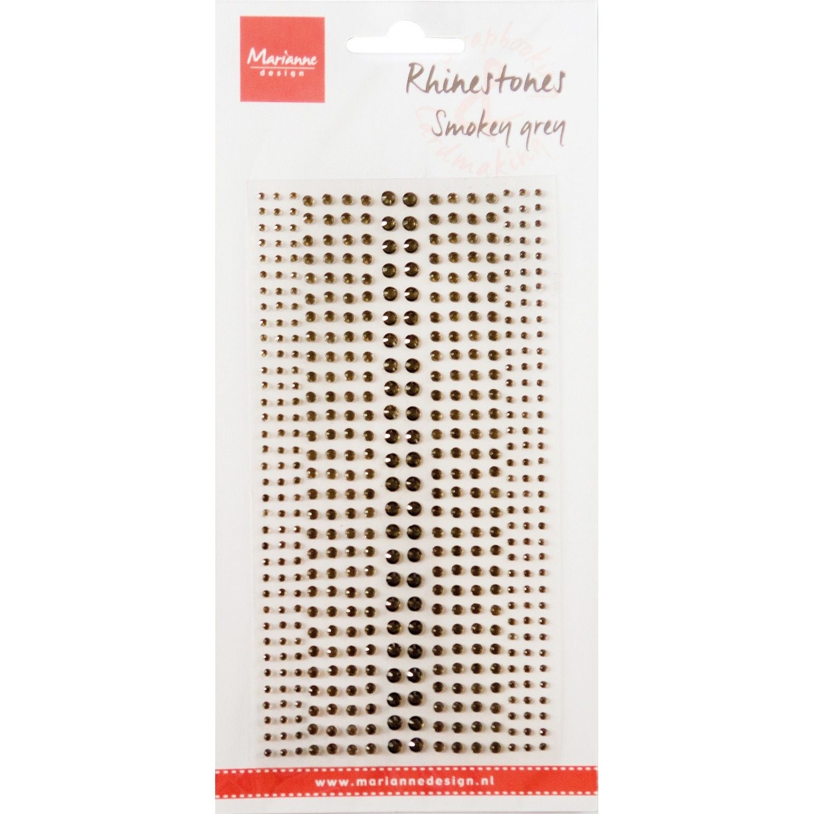 Marianne design • rhinestones smokey grey