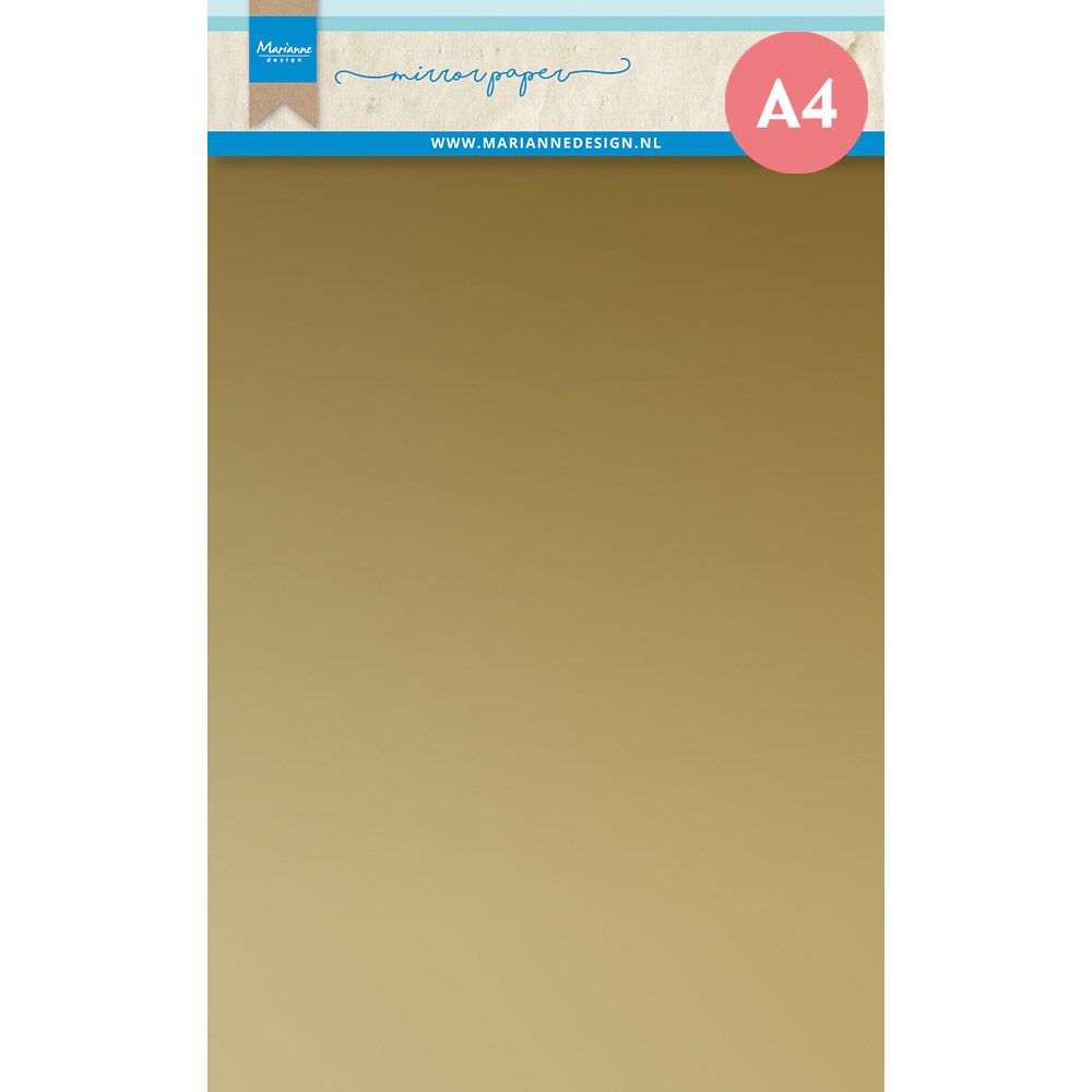 Marianne design • decorations mirror paper a4 gold