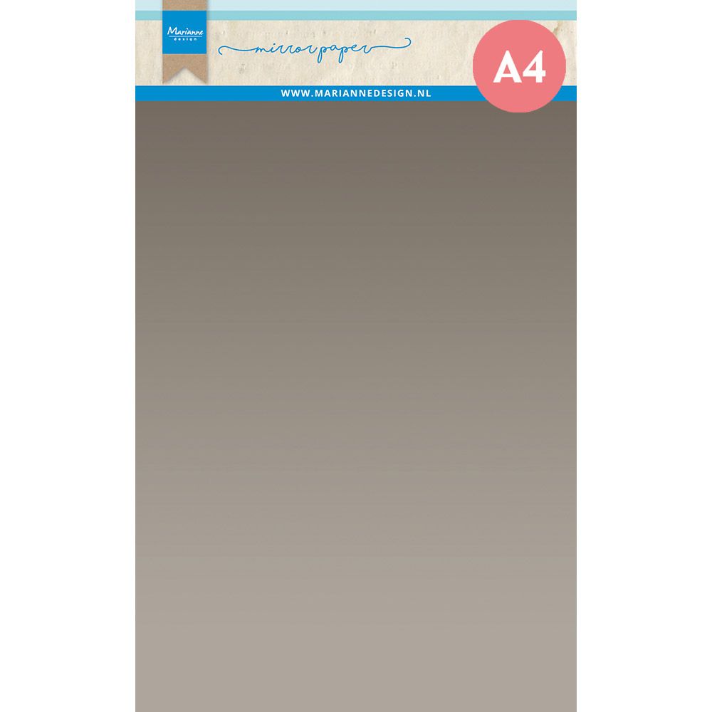 Marianne design • decorations mirror paper a4 silver