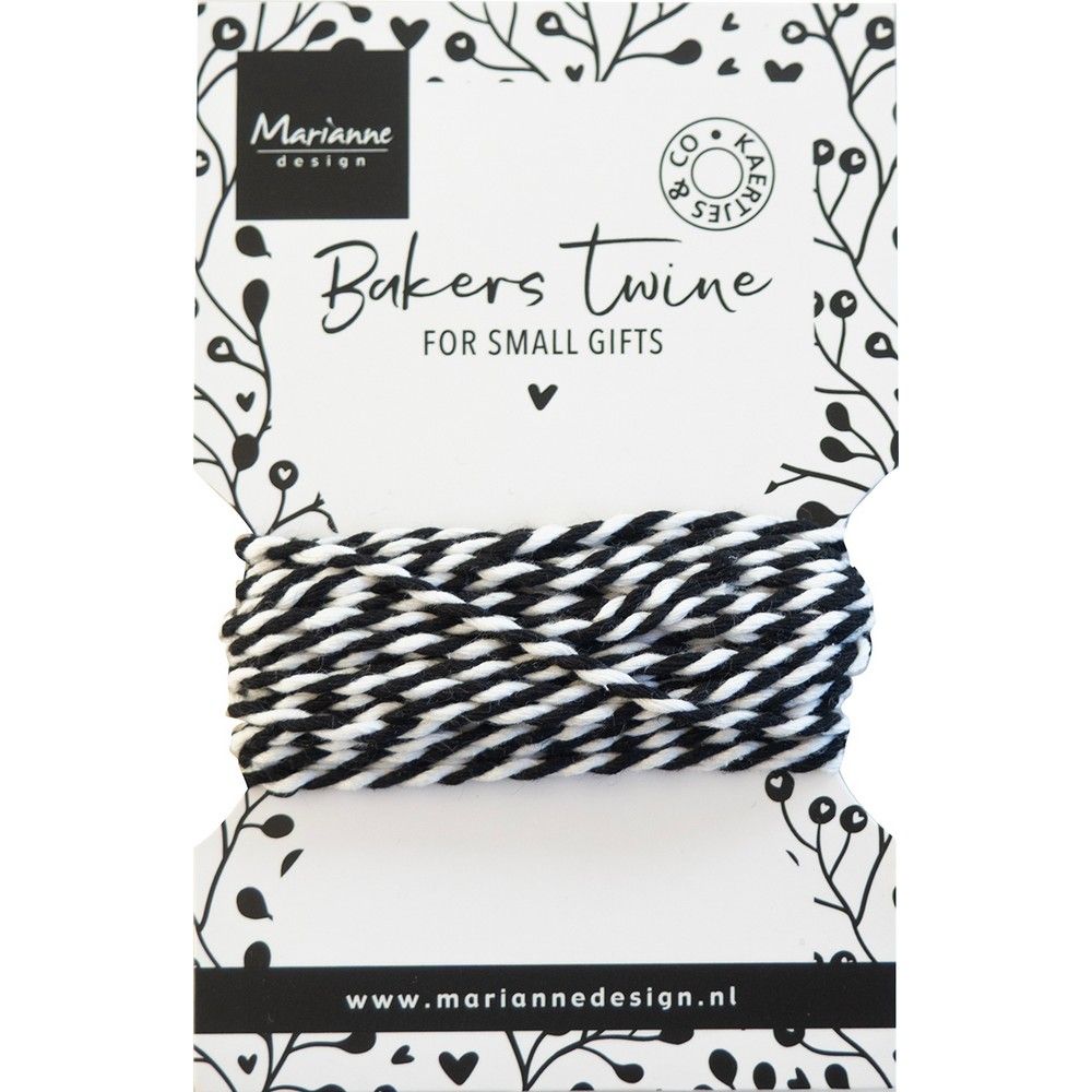 Marianne design • bakers twine black white