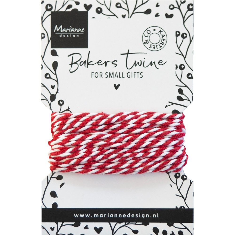 Marianne design • bakers twine red white