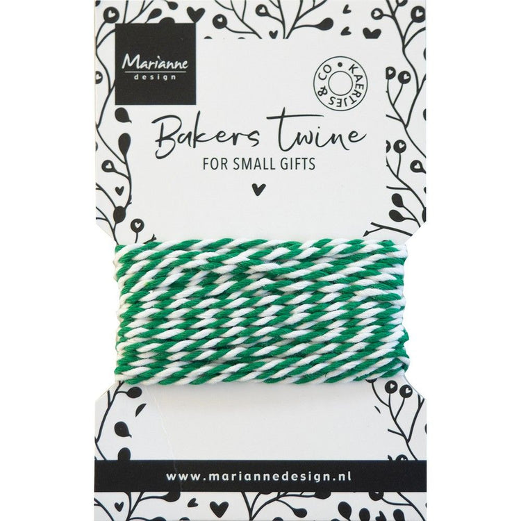 Marianne design • bakers twine green white