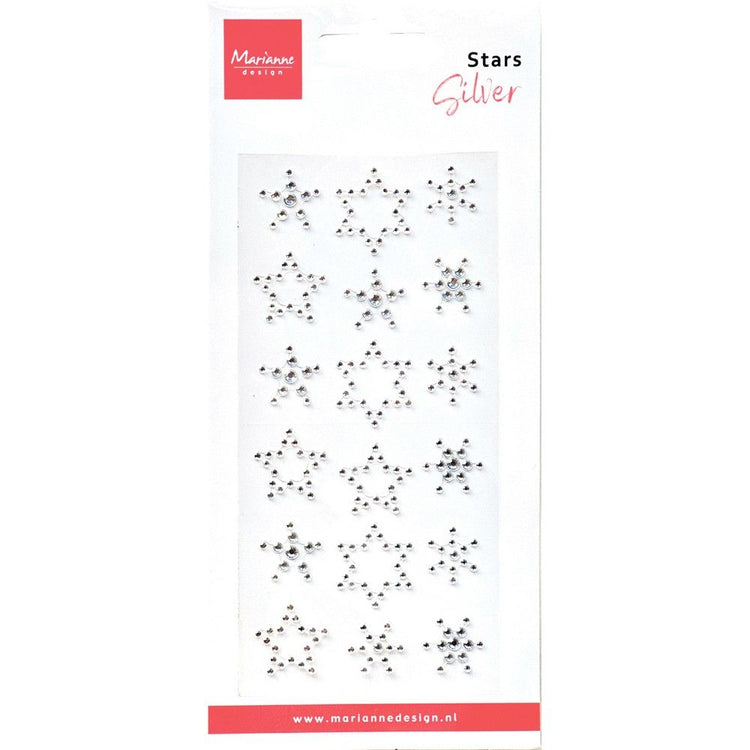 Marianne design • rhinestone stars silver