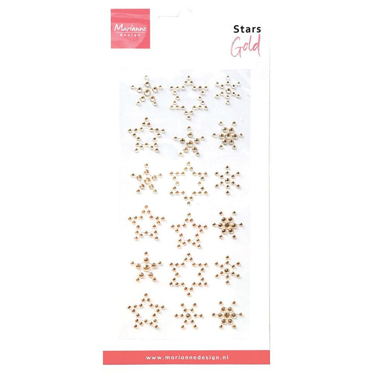 Marianne design • rhinestone stars gold