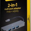 Enzo cablexpert usb-c 2-in-1 multi adapter usb-c dock 2-voudig - 9530502