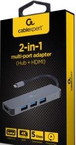 Enzo cablexpert usb-c 2-in-1 multi adapter usb-c dock 2-voudig - 9530502 - afbeelding 2