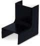 Enzo canalit systeem25 binnenbocht met bodemstuk 25x13mm zwart - 4745710
