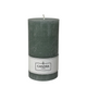 Candra rustieke stompkaars groen 130 68mm