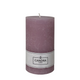 Candra rustieke stompkaars lila 130 68mm