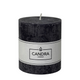 Candra rustieke stompkaars zwart 80 68mm