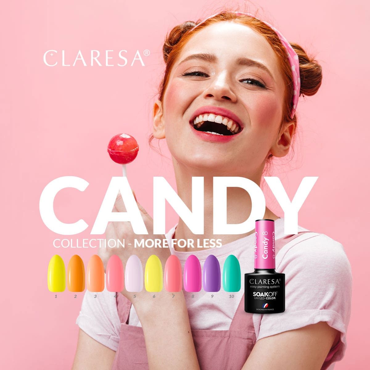 Claresa uv led gellak 5ml candy 10