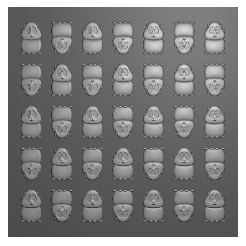 Vaessen creative • embossing folder guinea pigs