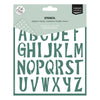 Vaessen creative • stencil alfabet hoofdletters 15x15cm