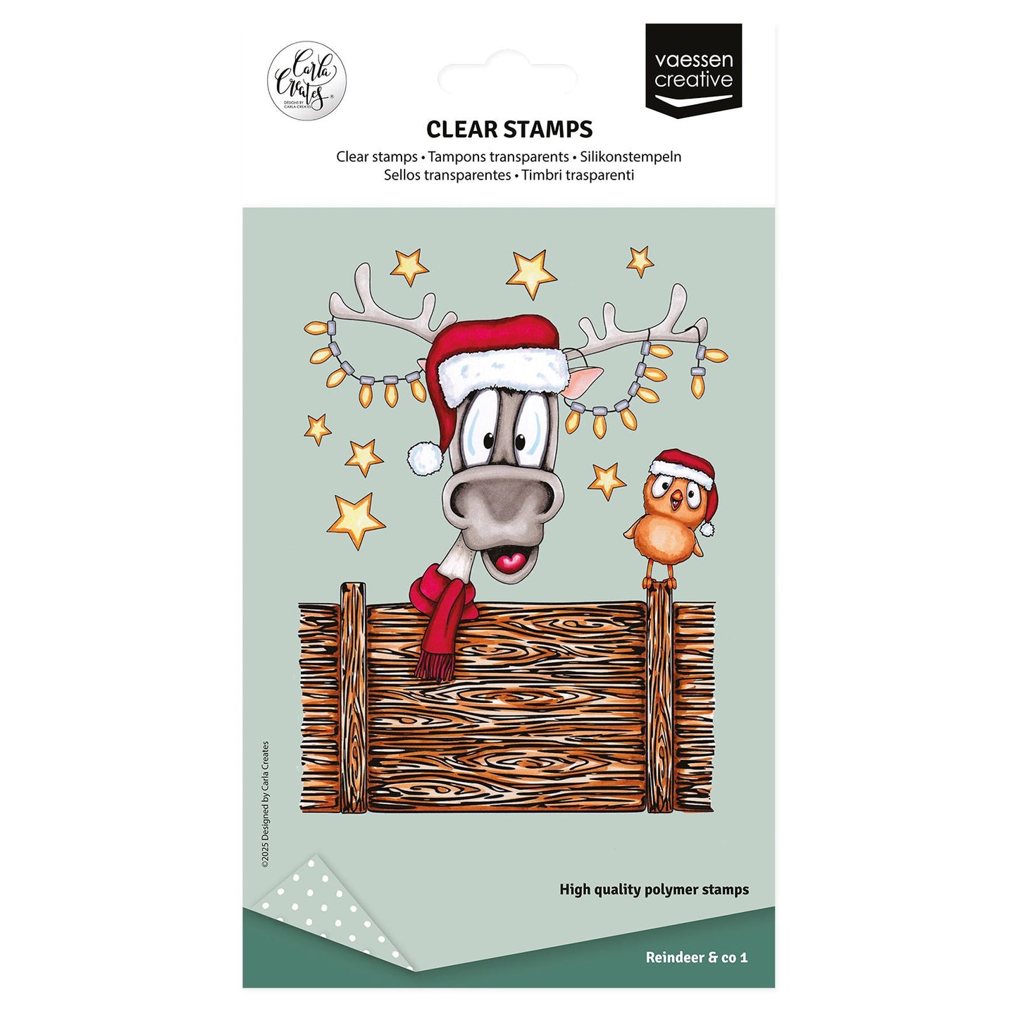 Vaessen creative • clear stamps rendier 1 14st.
