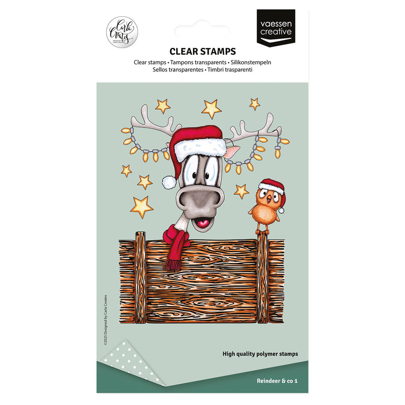 Vaessen creative • clear stamps rendier 1 14st.