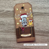 Vaessen creative • clear stamps rendier 1 14st. - afbeelding 2