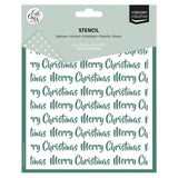 Vaessen creative • stencil merry christmas 15x15cm - afbeelding 1