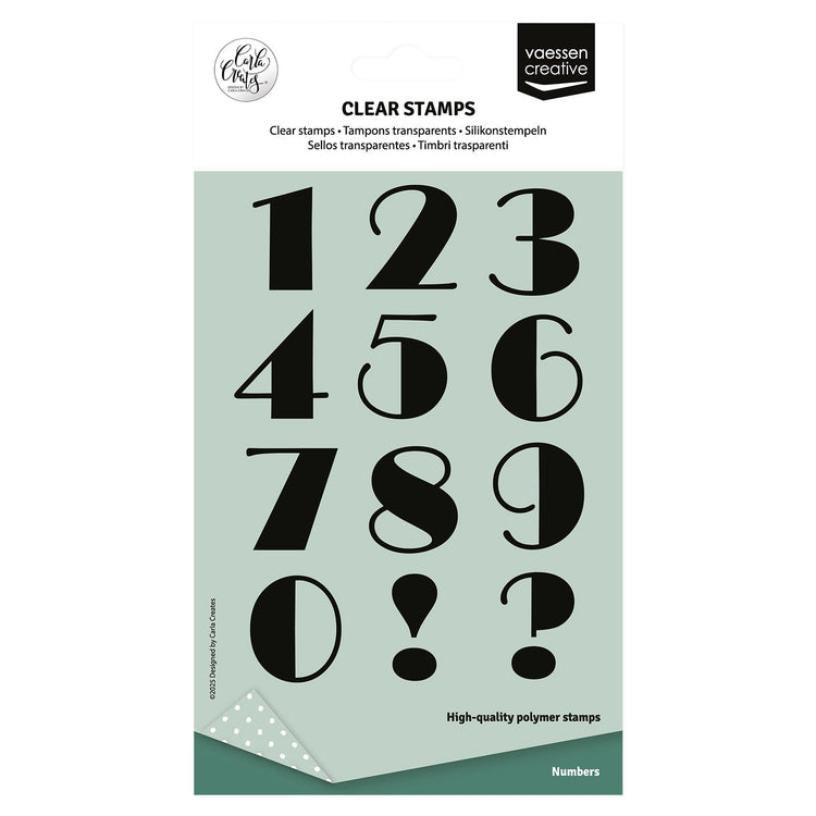 Vaessen creative • clear stamps cijfers 12st.