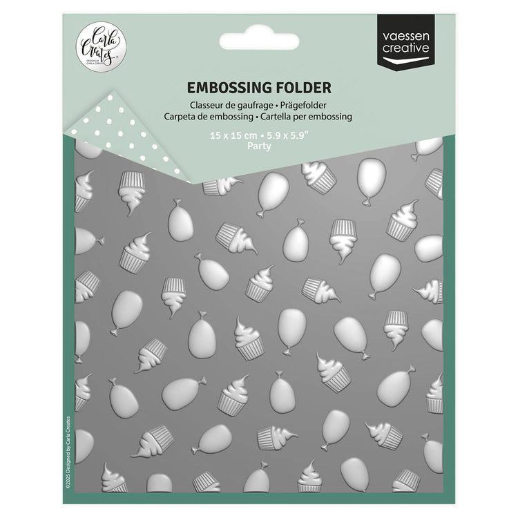 Vaessen creative • embossing folder party 15x15cm