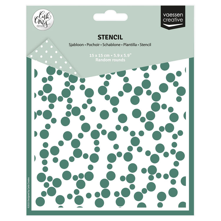 Vaessen creative • stencil random rounds 15x15cm