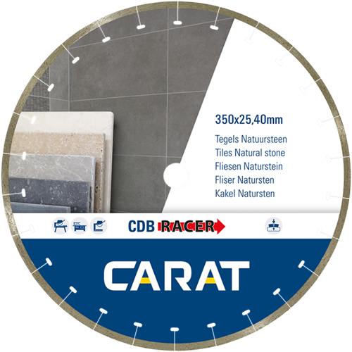 Carat cdbm350400 | racer diamantzaagblad | 350 x 25,40 | tegels natuursteen - cdbm350400
