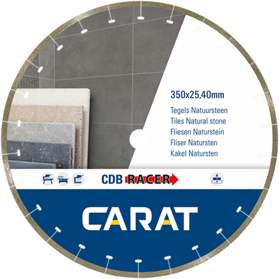 Carat cdbm350400 | racer diamantzaagblad | 350 x 25,40 | tegels natuursteen - cdbm350400