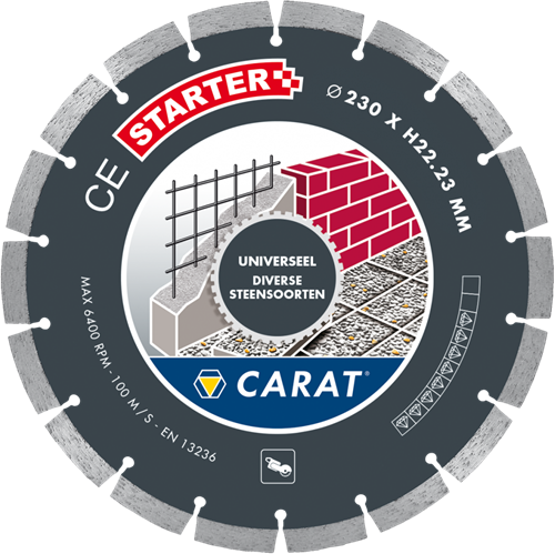 Carat ces1403000 diamantzaag universeel | droog | 140x22,23 mm | ce starter - ces1403000