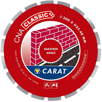 Carat diamantzaag baksteen ø300x30,00mm, cna classic - cnac300500 - cnac300500