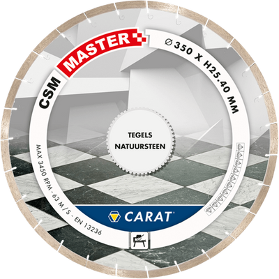 Carat diamantzaag tegels ø350x25,40mm, csm master - csmm350400 - csmm350400