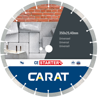 Carat diamantzaag universeel | ø350x25,40 20,00 mm, ce starter – ces3504200