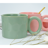 Cark mok matte mintgroen 380ml ø10x8cm - afbeelding 2